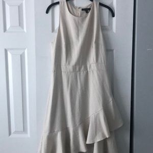 Cream polka dot dress